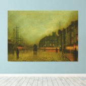 John Atkinson Grimshaw - Liverpool Docks Leinwanddruck (Insitu (Holzboden))