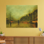 John Atkinson Grimshaw - Liverpool Docks Leinwanddruck (Insitu (Wohnzimmer))