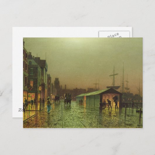 John Atkinson Grimshaw | Liverpool Docks Postkarte (Vorne/Hinten)