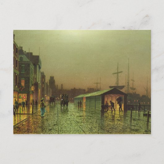 John Atkinson Grimshaw | Liverpool Docks Postkarte (Vorderseite)