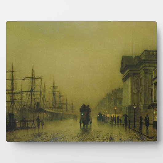 John Atkinson Grimshaw | Liverpool Docks Zoll H Fotoplatte (Vorderseite)