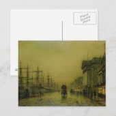 John Atkinson Grimshaw | Liverpool Docks Zoll H Postkarte (Vorne/Hinten)