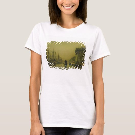 John Atkinson Grimshaw | Liverpool Docks Zoll H T-Shirt (Vorderseite)