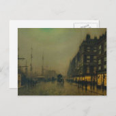 John Atkinson Grimshaw-Liverpool Quay von Moonligh Postkarte (Vorne/Hinten)