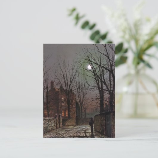 John Atkinson Grimshaw - Moonlight Postkarte (Stehend Vorderseite)