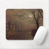 John Atkinson Grimshaw| Moonlit Street Scene, 188 Mousepad (Mit Mouse)