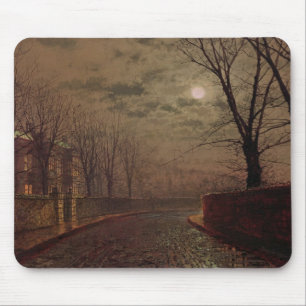 John Atkinson Grimshaw  Moonlit Street Scene, 188 Mousepad