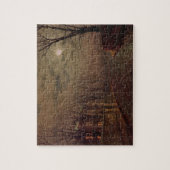 John Atkinson Grimshaw| Moonlit Street Scene, 188 Puzzle (Vertikal)