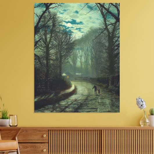 John Atkinson Grimshaw - Nearing home Leinwanddruck (Insitu (Wohnzimmer))