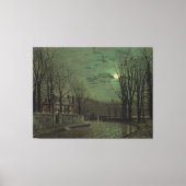 John Atkinson Grimshaw - November Moonlight  Leinwanddruck (Vorderseite)