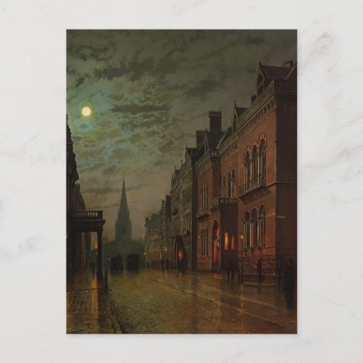 John Atkinson Grimshaw- Park Row, Leeds Postkarte (Vorderseite)
