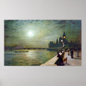 John Atkinson Grimshaw Reflections on Thames Poster (Vorne)