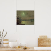 John Atkinson Grimshaw | Southwark Bridge, 1882 (o Poster (Küche)