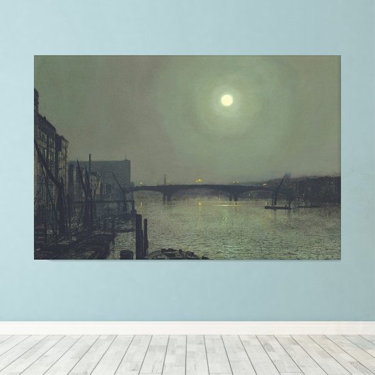 John Atkinson Grimshaw - Southwark Bridge by Moon Leinwanddruck (Insitu (Holzboden))