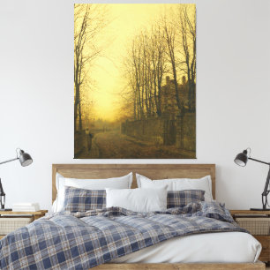 John Atkinson Grimshaw - Später Herbst Leinwanddruck