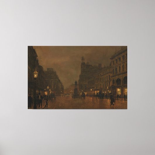 John Atkinson Grimshaw - St Anne's Square and Exch Leinwanddruck (Vorderseite)