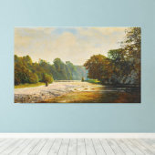 John Atkinson Grimshaw - Stepping Stones, Bolton  Leinwanddruck (Insitu (Holzboden))