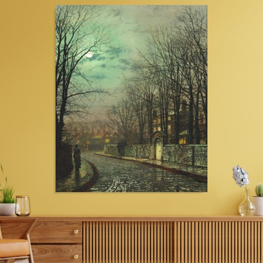 John Atkinson Grimshaw - The Tryst Leinwanddruck (Insitu (Wohnzimmer))