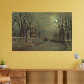 John Atkinson Grimshaw - The Turn of the Road Leinwanddruck (Insitu (Wohnzimmer))