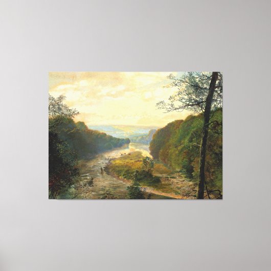 John Atkinson Grimshaw - The Wharfe valley Leinwanddruck (Vorderseite)