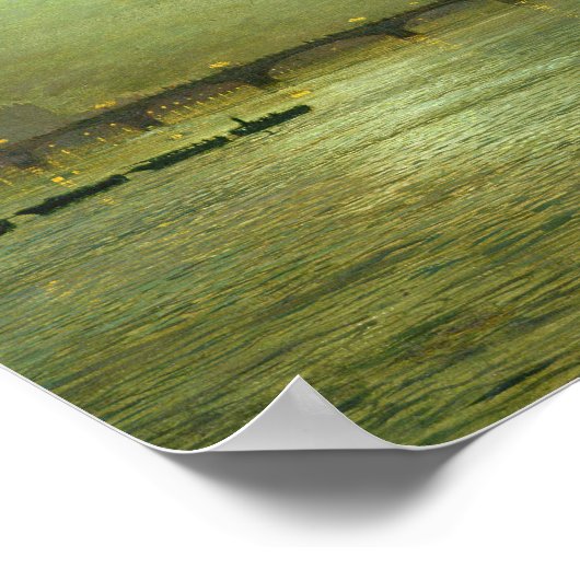 John Atkinson Grimshaw - Überlegungen zur Themse Poster (Ecke)