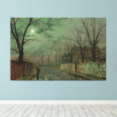 John Atkinson Grimshaw - Under the Silvery Moon Leinwanddruck (Insitu (Holzboden))