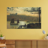 John Atkinson Grimshaw - Whitby Abbey And Church Leinwanddruck (Insitu (Wohnzimmer))