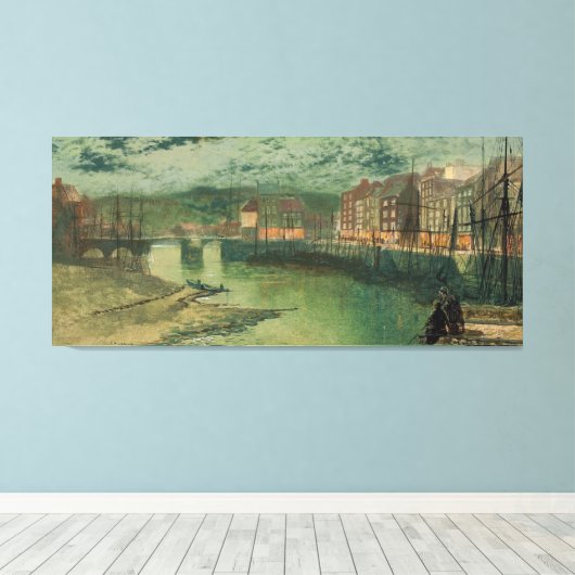 John Atkinson Grimshaw - Whitby Docks  Leinwanddruck (Insitu (Holzboden))
