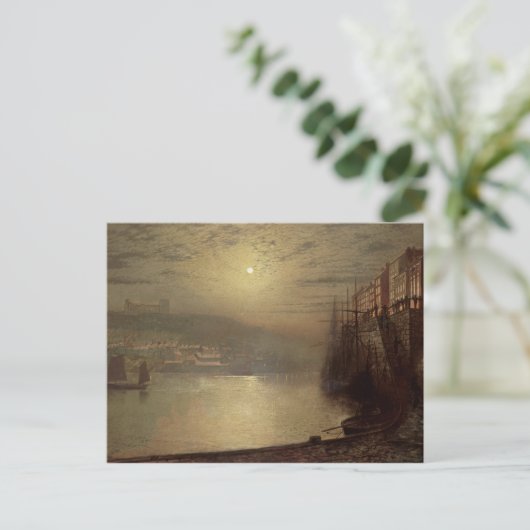 John Atkinson Grimshaw | Whitby (Öl auf Leinwand) Postkarte (Stehend Vorderseite)