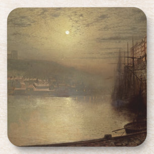 John Atkinson Grimshaw Whitby (Öl auf Leinwand) Untersetzer