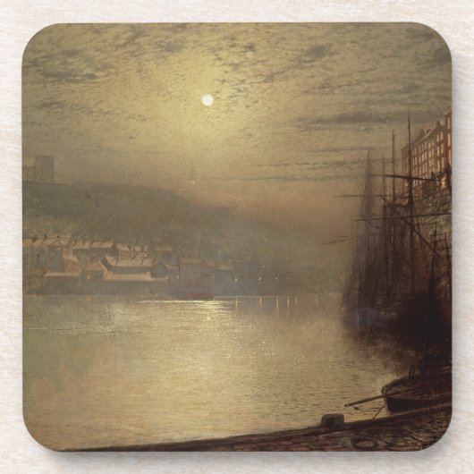 John Atkinson Grimshaw | Whitby (Öl auf Leinwand) Untersetzer (Vorderseite)