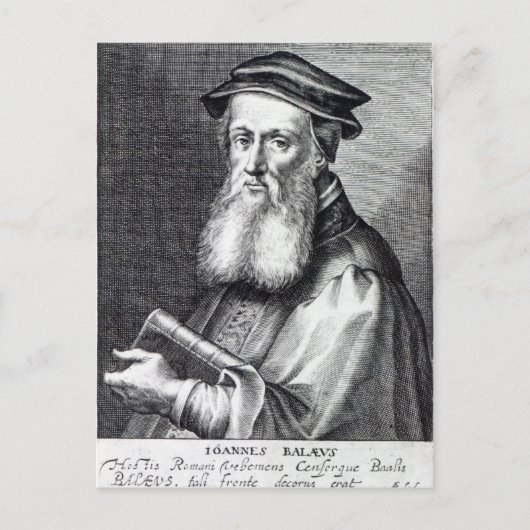 John Bale, Bischof von Ossory, 1620 Postkarte (Vorderseite)