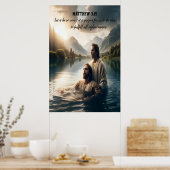 John Baptist Jesus Christus mit dem Glauben Poster (Küche)