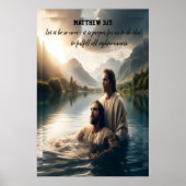 John Baptist Jesus Christus mit dem Glauben Poster (Vorne)
