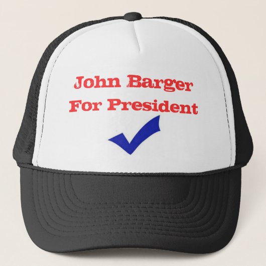 John Barger für Präsidenten Truckerkappe (Vorderseite)