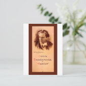 John Barrymore im Hamlet Broadway 1922 Postkarte (Stehend Vorderseite)