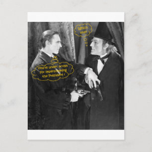 John Barrymore und Gustav von Seyffertitz Sherlock Postkarte