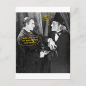 John Barrymore und Gustav von Seyffertitz Sherlock Postkarte (Vorderseite)
