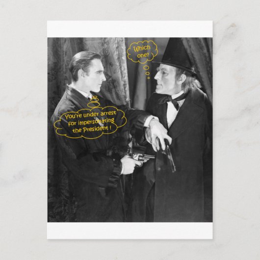 John Barrymore und Gustav von Seyffertitz Sherlock Postkarte (Vorderseite)