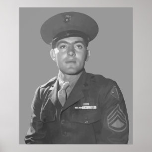 John Basilone — Ehrenmedaille des Empfängers Poster