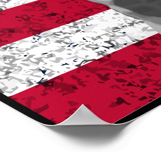 John Basilone und The American Flag — Grenze Poster (Ecke)