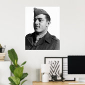 John Basilone — WW2 Hero Poster (Heimbüro)
