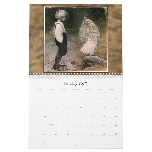 John Bauer 2011 Wandkalender (Jan 2027)