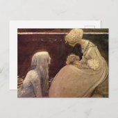 John Bauer Agneta und der King-See Postkarte (Vorne/Hinten)
