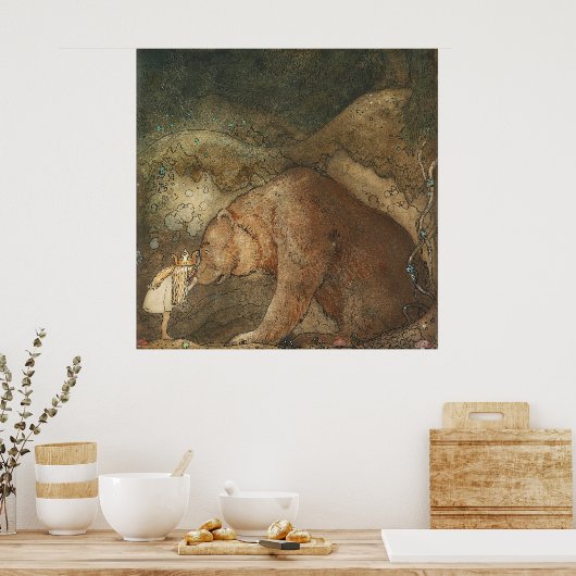 John Bauer - Arme kleine Basse Poster (Küche)