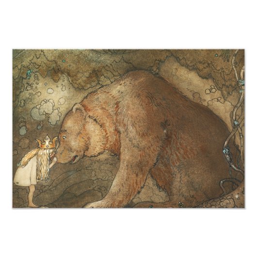 John Bauer - Arme Little Basse Fotodruck (Vorne)