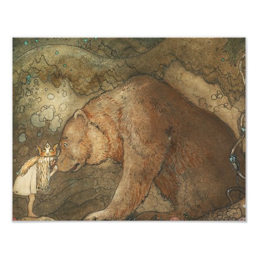 John Bauer - Arme Little Basse Fotodruck (Vorne)
