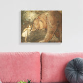 John Bauer - Arme Little Basse Leinwanddruck (Insitu (Wohnzimmer))