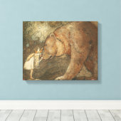 John Bauer - Arme Little Basse Leinwanddruck (Insitu (Holzboden))