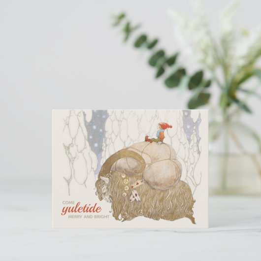 John Bauer Christmas Julbocken Weihnachten Ziege C (Stehend Vorderseite)